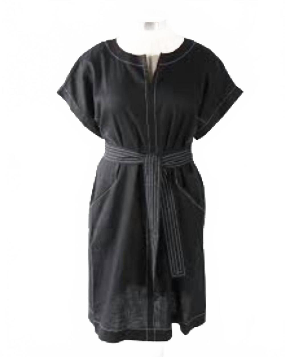 NEW HABITAT women's solid bethany dress in black